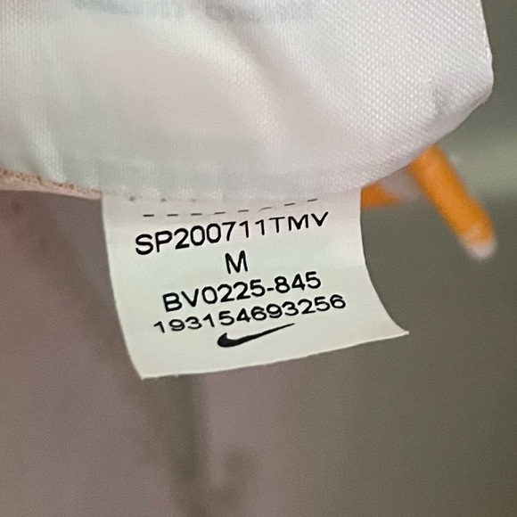 Nike • Victory Yellow/Orange White Patterned Sleeveless Tank Top - Picture 5 of 6